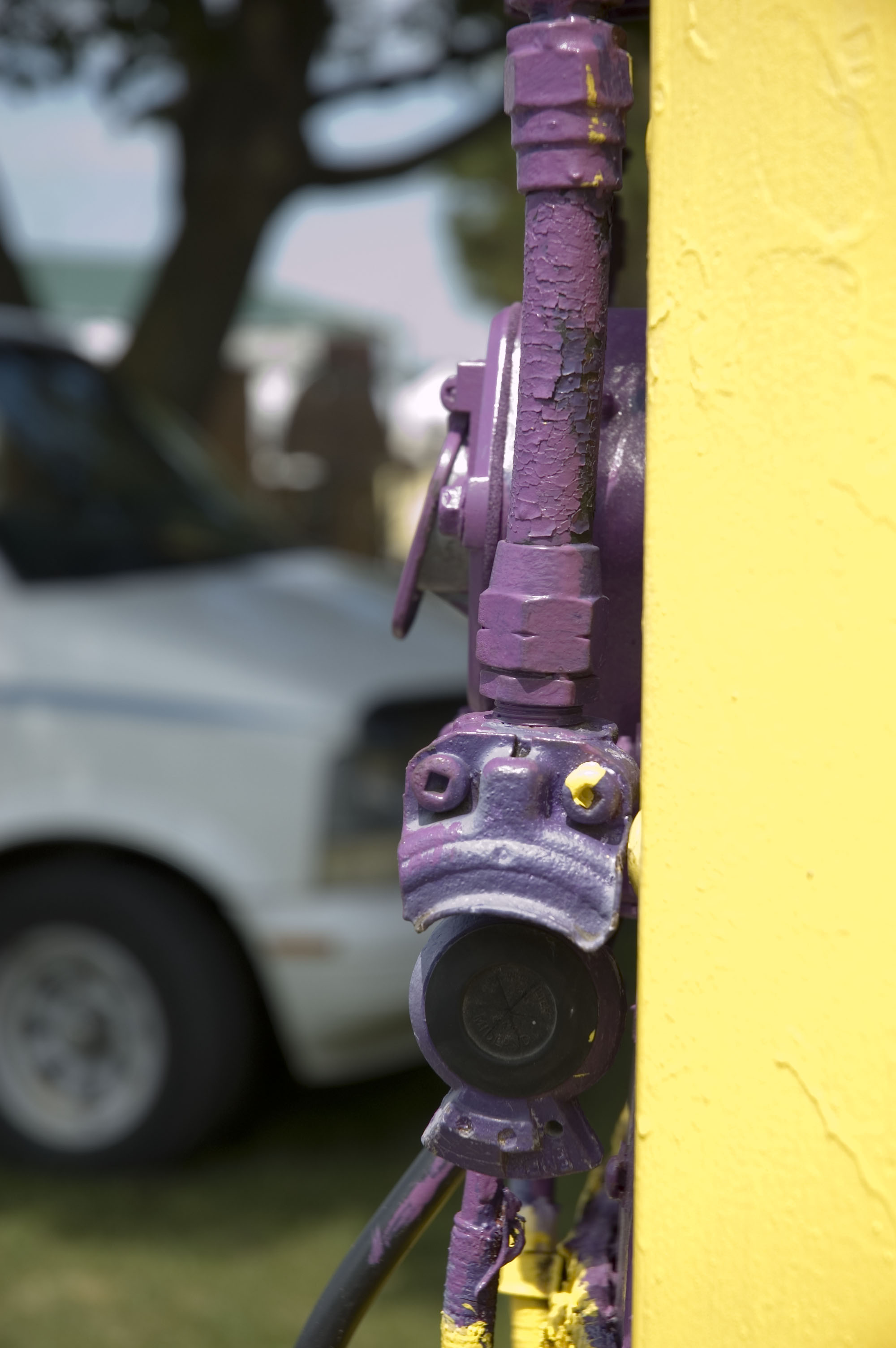Gladhand air-hose connector on a truck trailer