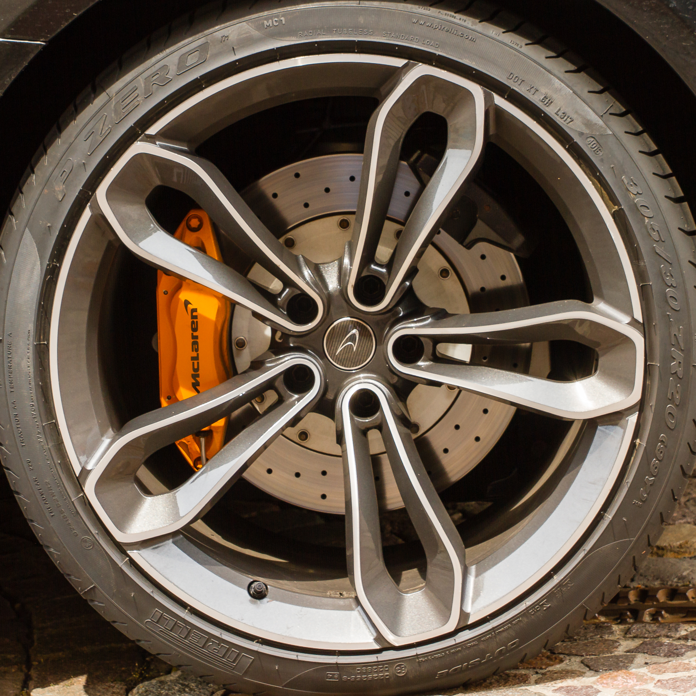 Alloy wheel with disc brake visible through the spokes